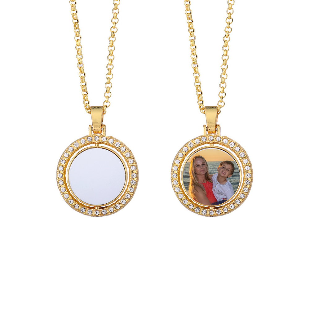 New Arrival Personality Metal Necklace High quality custom logo Necklace Dye Sublimation Blanks necklace