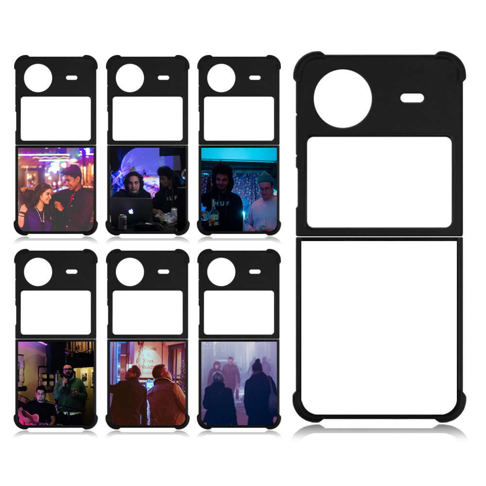 New Arrival Sublimation Blank 2D TPU Phone Case for Vivo X Flip,X Fold 2 DIY Shell With Aluminum Insert