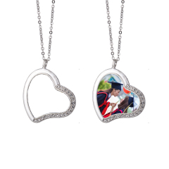 New Arrival Personality Metal Necklace High quality custom logo Necklace Dye Sublimation Blanks necklace