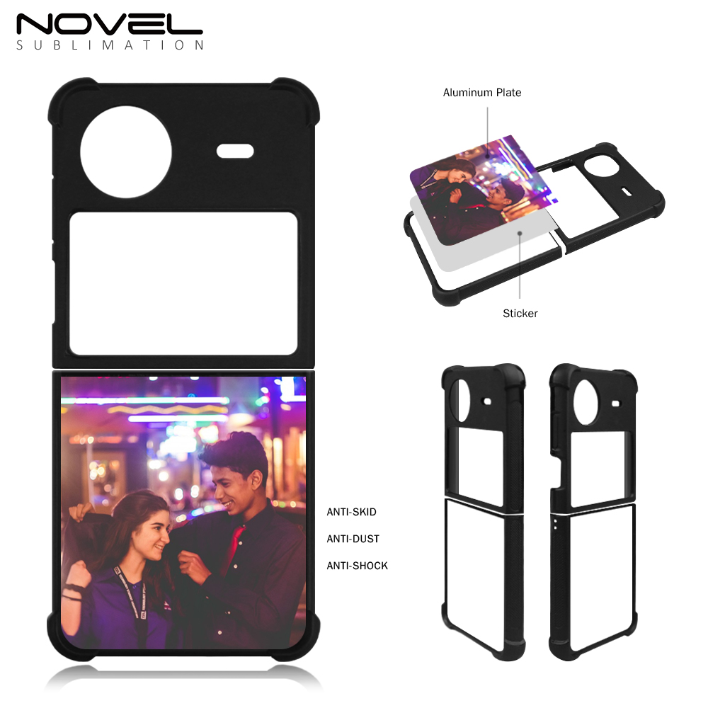 New Arrival Sublimation Blank 2D TPU Phone Case for Vivo X Flip,X Fold 2 DIY Shell With Aluminum Insert