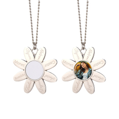 New Arrival Personality Metal Necklace High quality custom logo Necklace Dye Sublimation Blanks necklace