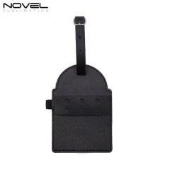 Sublimation Golf Tee Bag Tag Customized PU Leather Golf  Accessories Golfer Gifts