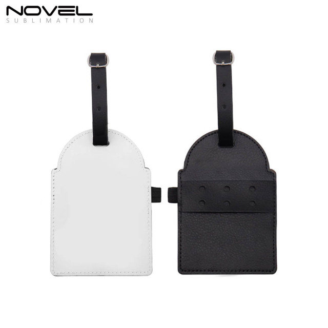 Sublimation Golf Tee Bag Tag Customized PU Leather Golf  Accessories Golfer Gifts