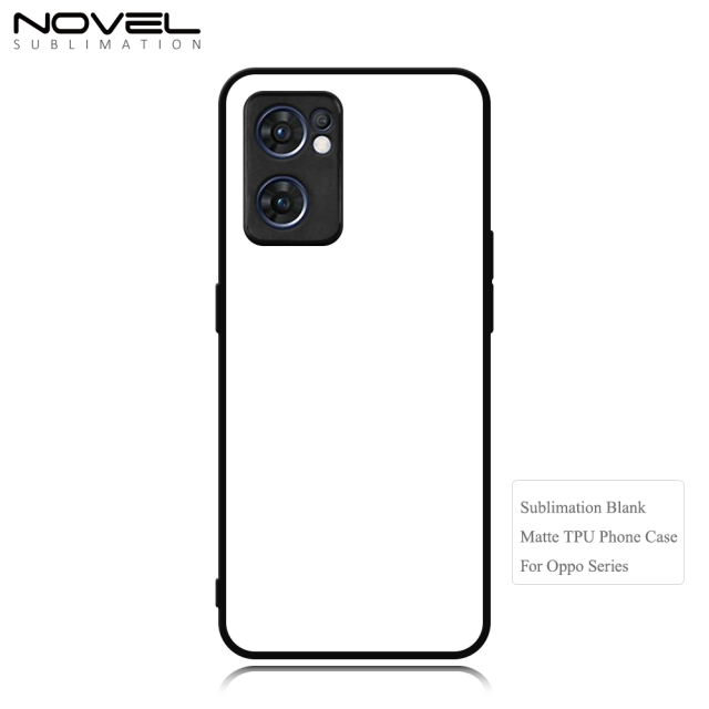 New Arrival!!! For Reno7 5G、Realme C53/ NERZO N53 Sublimation Blank Rubber 2D TPU Phone Case Cover