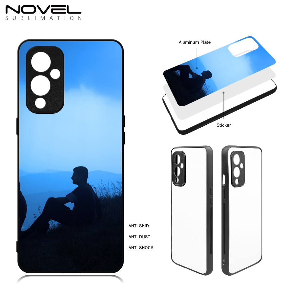 New Arrival For One Plus 9 Sublimation 2D TPU Phone Case With Aluminum Insert