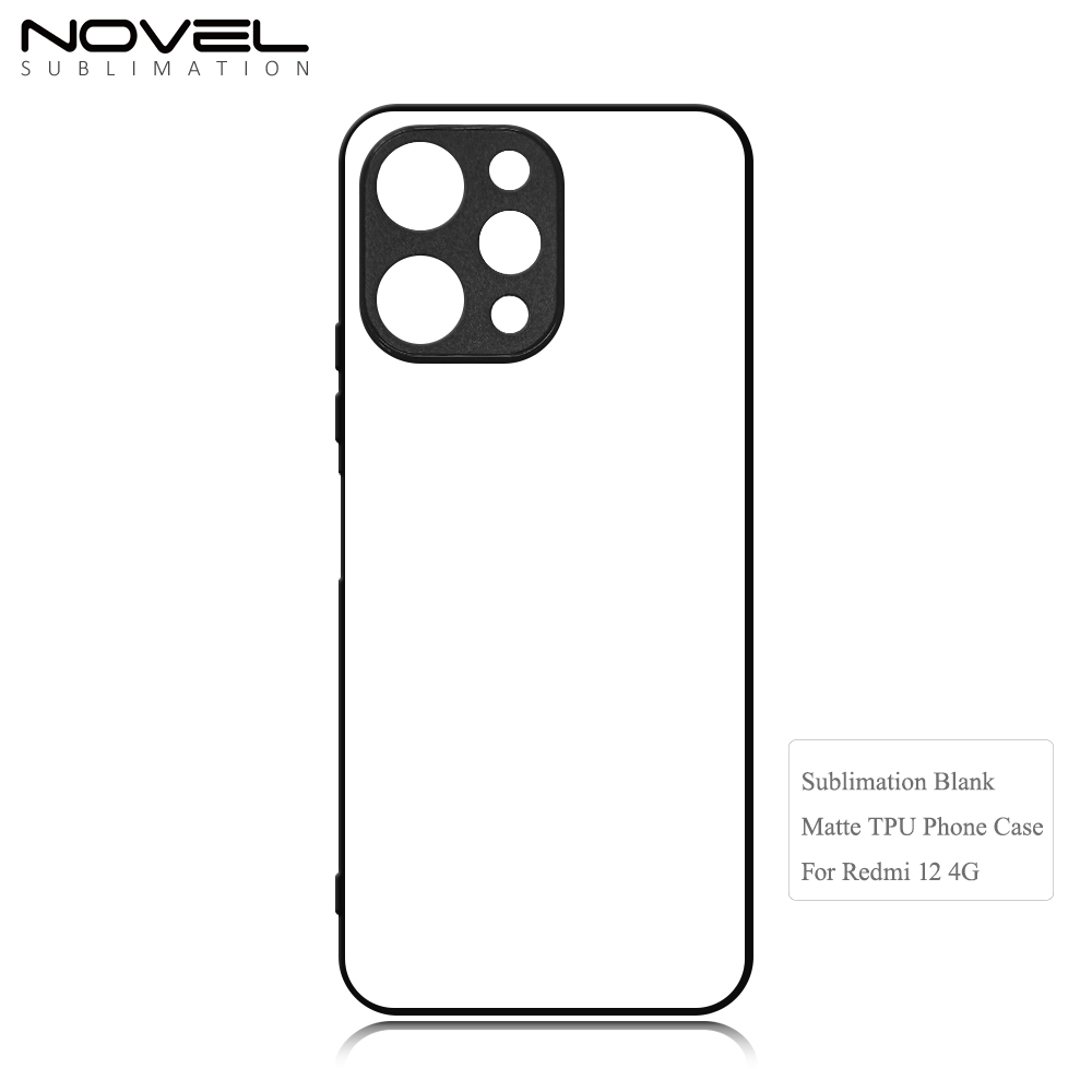 New Arrival for Redmi 12 4G、Redmi C11 Sublimation 2D TPU Phone Case With Aluminum Insert