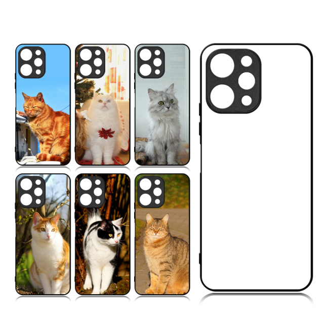 New Arrival for Redmi 12 4G Sublimation 2D TPU Phone Case With Aluminum Insert