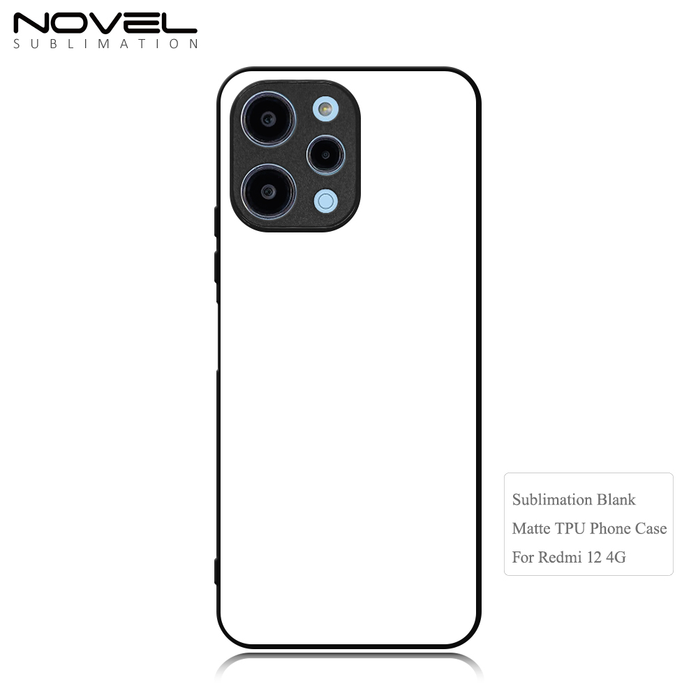 New Arrival for Redmi 12 4G、Redmi C11 Sublimation 2D TPU Phone Case With Aluminum Insert