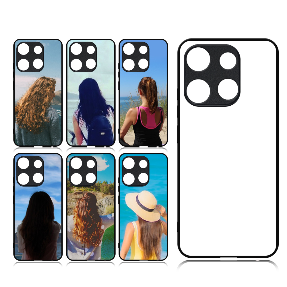 New Arrival Sublimation 2D TPU Phone Case for Spark Go 2023/Smart 7,Samrt 8 With Aluminum Insert