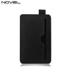 Sublimation White PU Leather Card Holder Business Credit Card Pocket Bag Tag