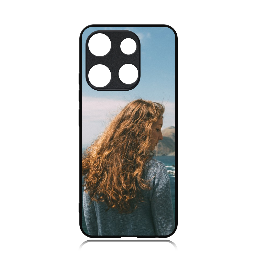 New Arrival Sublimation 2D TPU Phone Case for Spark Go 2023/Smart 7,Samrt 8 With Aluminum Insert