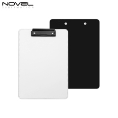 New Style Office PU File Folder Sublimation PU Blank Clip Board with 7 Colors