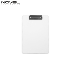 New Style Office PU File Folder Sublimation PU Blank Clip Board with 7 Colors
