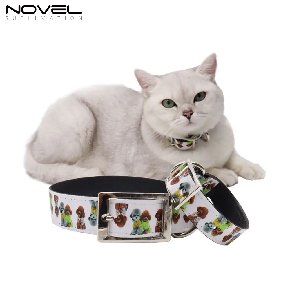 Custom Sublimation Pet Collar Blank Plain Personalized with Adjustable Quick Release Buckle Dog Collar Cat Collar