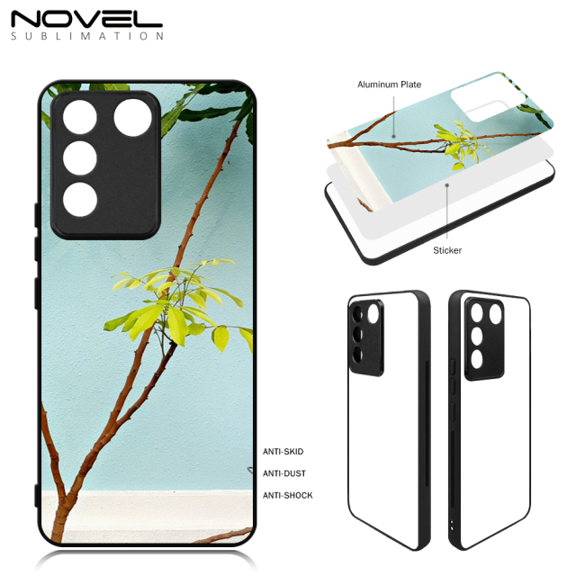 New Arrival Sublimation 2D TPU Phone Case for Vivo S16e with Aluminum Insert