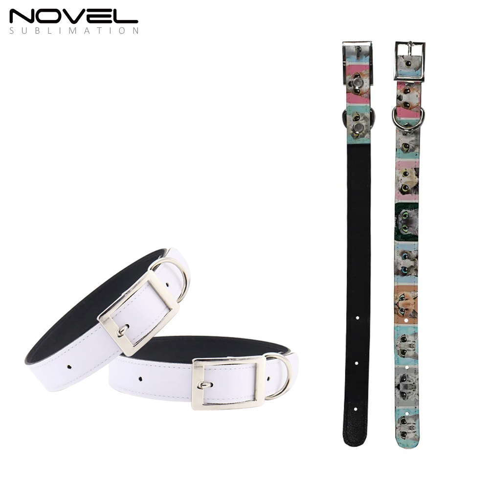 Custom Sublimation Pet Collar Blank Plain Personalized with Adjustable Quick Release Buckle Dog Collar Cat Collar