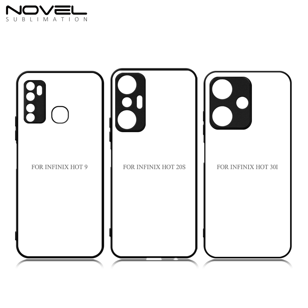 New Arrival Sublimation 2D TPU Phone Case for Infinix Hot 40/40Pro、 HOT 30、Hot 30i、9、20s with Aluminum Insert