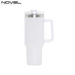 New Arrival 40oz Sublimation Stainless Steel Car Mug with Colorful Handle
