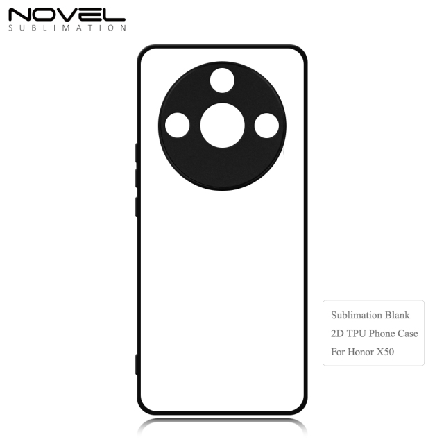 New Arrival Sublimation 2D TPU Phone Case for Honor X50 with Aluminum Insert