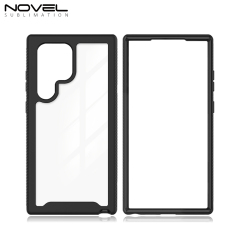 Full Body Rugged Clear Bumper Case with Front Frame (Logo & Custom Design Printing Accepted)