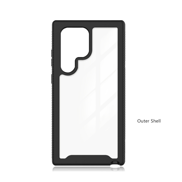 Full Body Rugged Clear Bumper Case with Front Frame (Logo & Custom Design Printing Accepted)