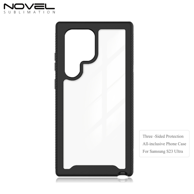Full Body Rugged Clear Bumper Case with Front Frame (Logo & Custom Design Printing Accepted)