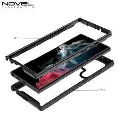 Full Body Rugged Clear Bumper Case with Front Frame (Logo & Custom Design Printing Accepted)