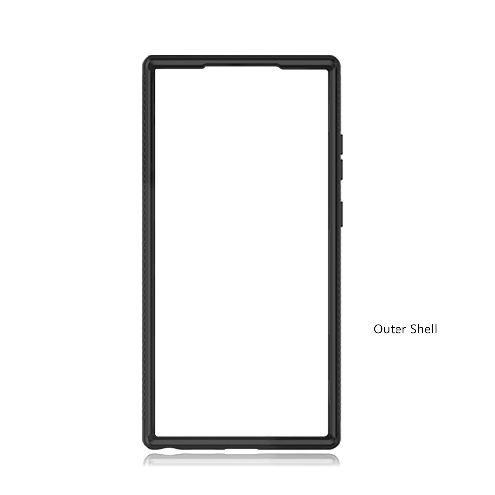 Full Body Rugged Clear Bumper Case with Front Frame (Logo & Custom Design Printing Accepted)