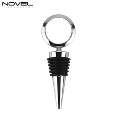 Sublimation Blank Wine Bottle Stoppers, Reusable Wine Stoppers Aluminum Heat Transfer Red Wine Stoppers Accessories for Gift, Bar, Party, Wedding