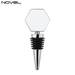 Sublimation Blank Wine Bottle Stoppers, Reusable Wine Stoppers Aluminum Heat Transfer Red Wine Stoppers Accessories for Gift, Bar, Party, Wedding