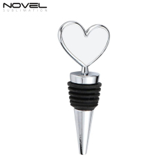 Sublimation Blank Wine Bottle Stoppers, Reusable Wine Stoppers Aluminum Heat Transfer Red Wine Stoppers Accessories for Gift, Bar, Party, Wedding