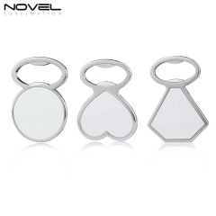 Custom Blank Sublimation Metal Bottle Opener Fridge Magnet with Three Shape