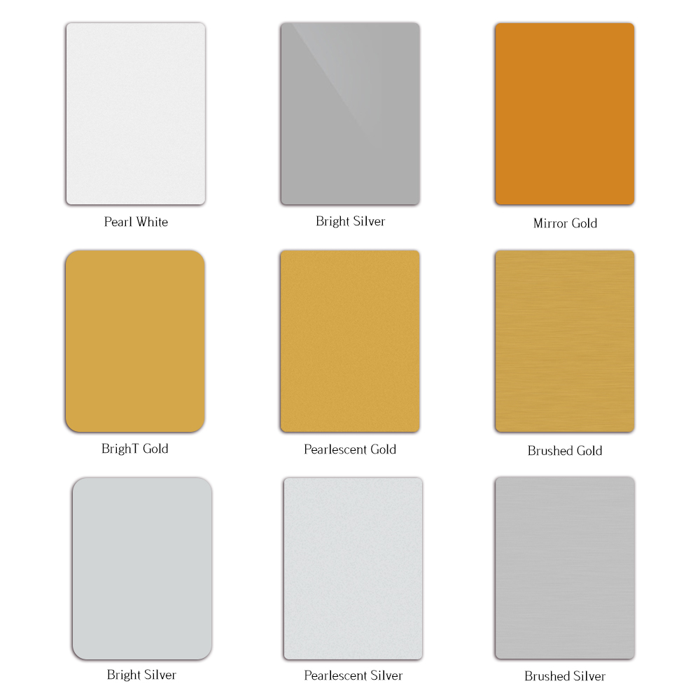 Sublimation Blanks 0.45mm Aluminum Sheet for Single Side Printing 9 Colors Available