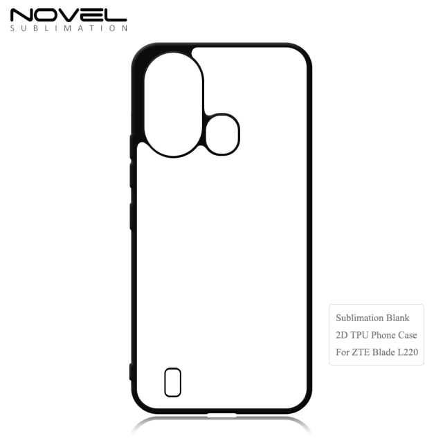 New Arrival Sublimation 2D TPU Phone Case for ZTE Blade L220 DIY Shell With Aluminum Sheet