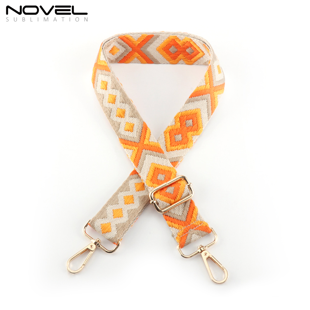 New Arrival Cotton Replacement Crossbody Shoulder Bag Strap Style Multicolor Canvas Crossbody Strap for Handbags