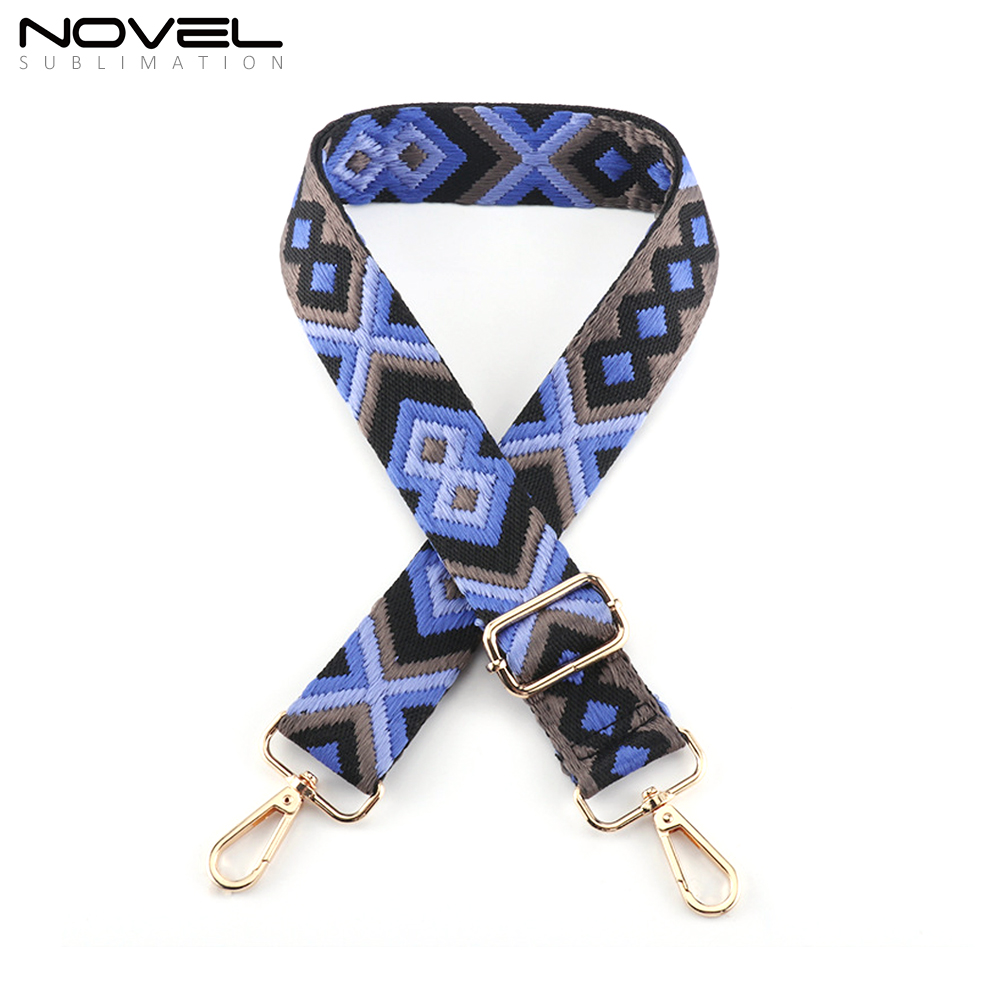 New Arrival Cotton Replacement Crossbody Shoulder Bag Strap Style Multicolor Canvas Crossbody Strap for Handbags