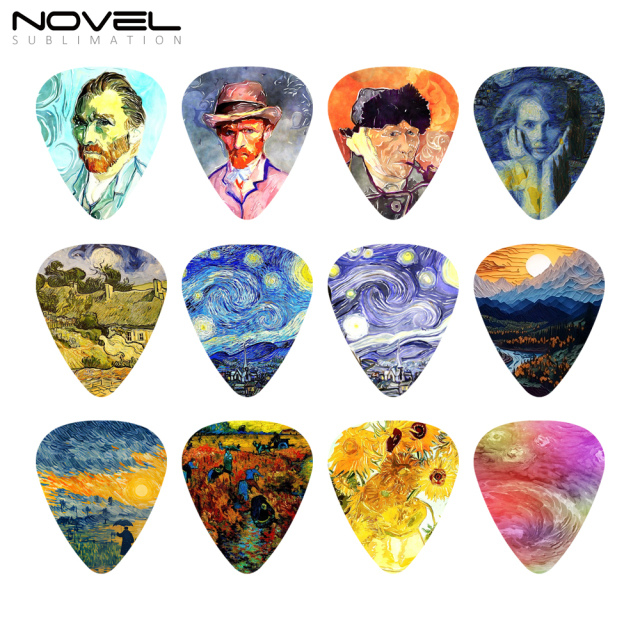 UV Printing Guitar Pick 0.71 mm Thickness Guitar Pick Personalized Women Men Guitarists Acoustic Classical Electric Bass Guitar