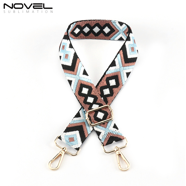 New Arrival Cotton Replacement Crossbody Shoulder Bag Strap Style Multicolor Canvas Crossbody Strap for Handbags