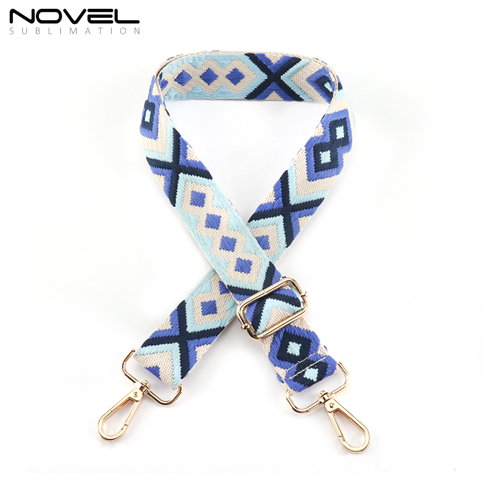 New Arrival Cotton Replacement Crossbody Shoulder Bag Strap Style Multicolor Canvas Crossbody Strap for Handbags