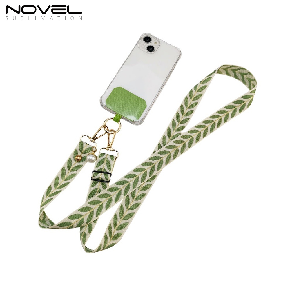 New Arrival Phone Strap Style Multicolor Vine Leaf Adjustable Lanyard