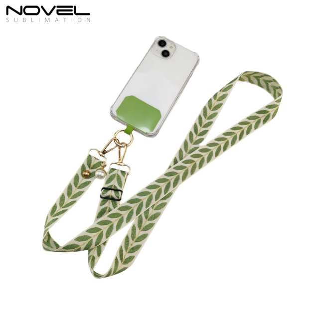 New Arrival Phone Strap Style Multicolor Vine Leaf  Adjustable Lanyard