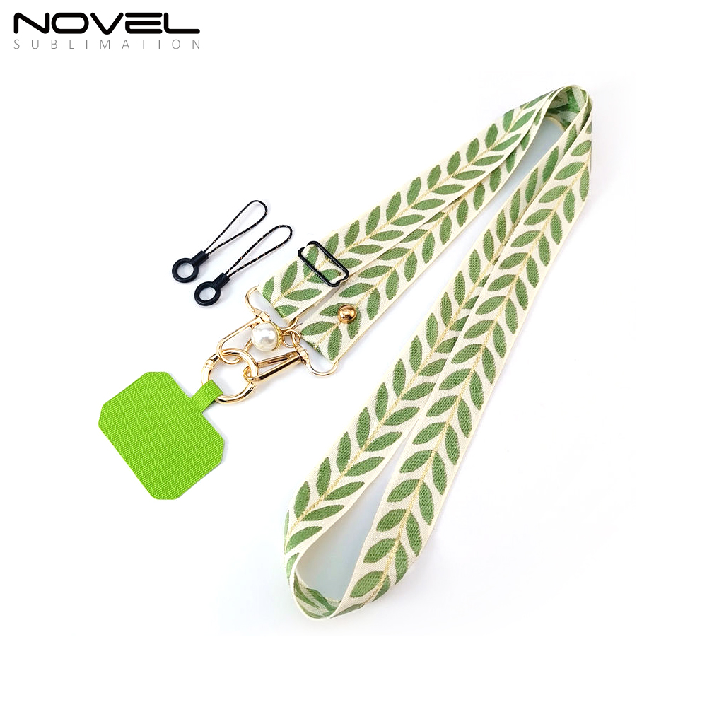 New Arrival Phone Strap Style Multicolor Vine Leaf Adjustable Lanyard