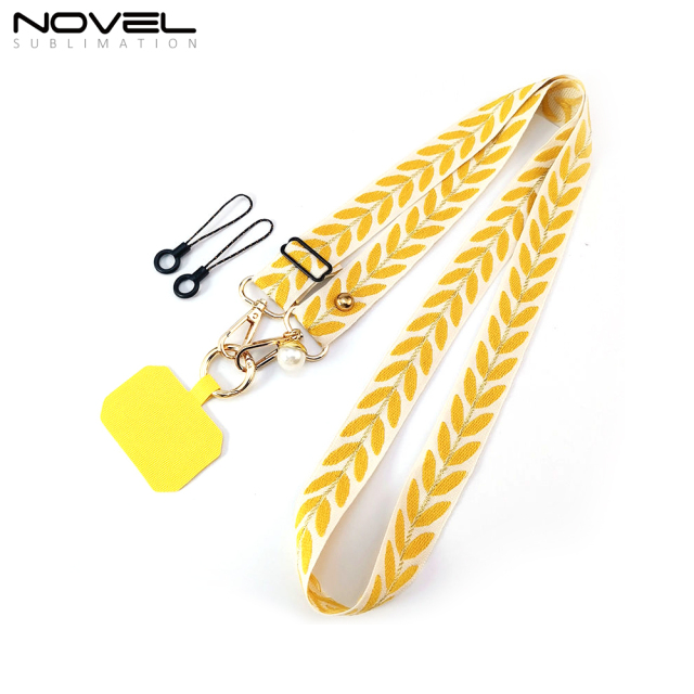 New Arrival Phone Strap Style Multicolor Vine Leaf  Adjustable Lanyard