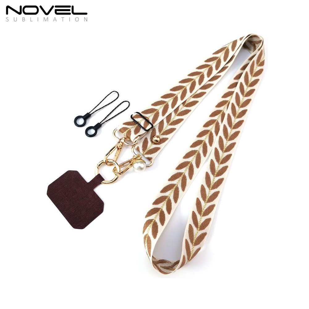 New Arrival Phone Strap Style Multicolor Vine Leaf Adjustable Lanyard