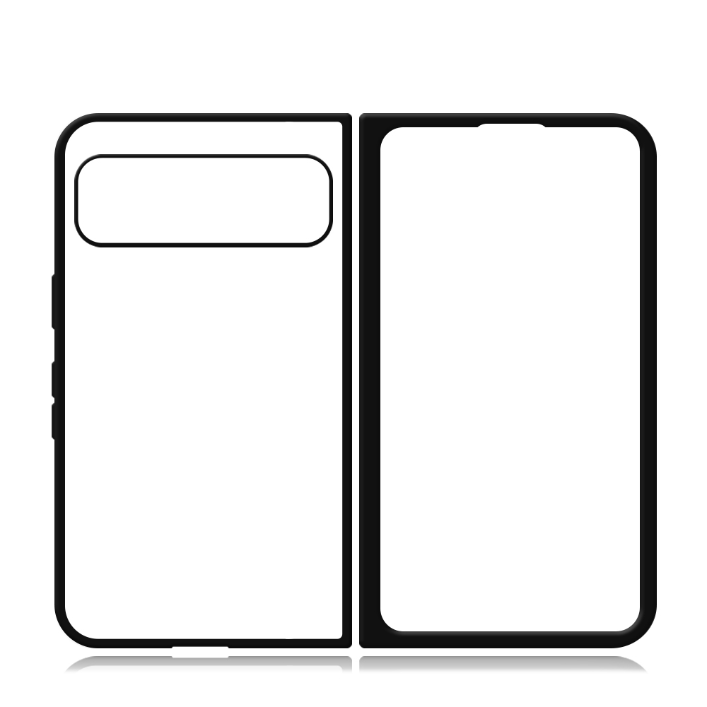 Sublimation Blank 2D TPU Phone Case for Google Pixel Fold,Google 9 Pro Fold DIY Shell With Aluminum Insert
