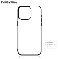 New Arrival Sublimation 2D TPU Phone Case for iPhone 15 Series DIY Shell With Aluminum Sheet