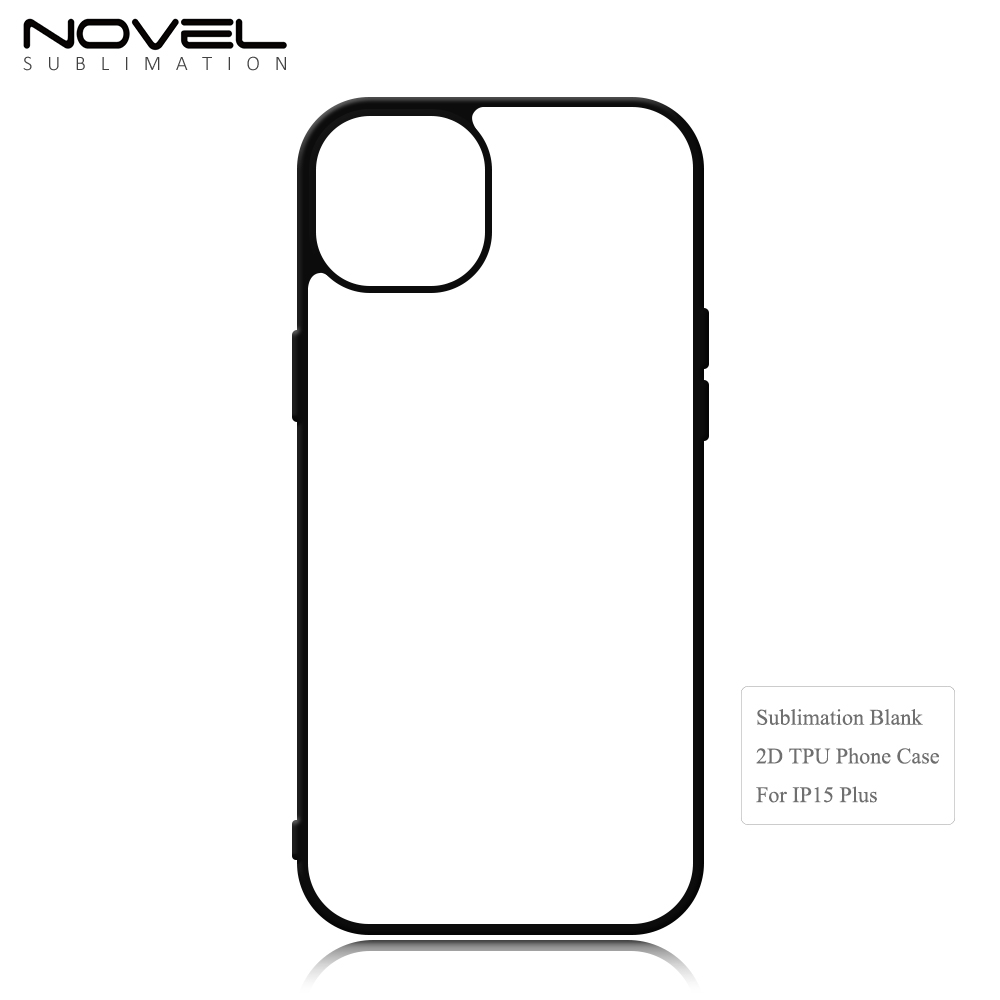 New Arrival Sublimation 2D TPU Phone Case for iPhone 15 Series DIY Shell With Aluminum Sheet