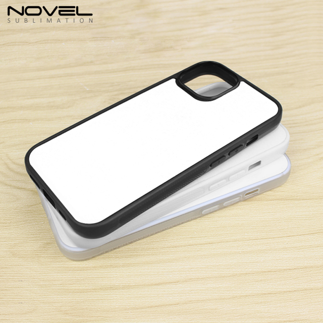 New Arrival Sublimation 2D TPU Phone Case for iPhone 15 Series DIY Shell With Aluminum Sheet