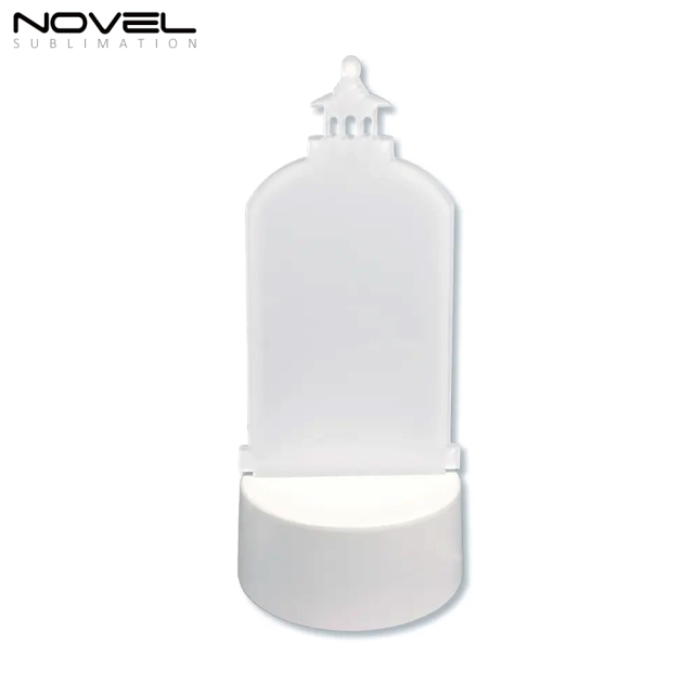 New Arrival Sublimation Acrylic LED Night Light with 2 Shapes Christmas Decoration Blank Pendant Lights