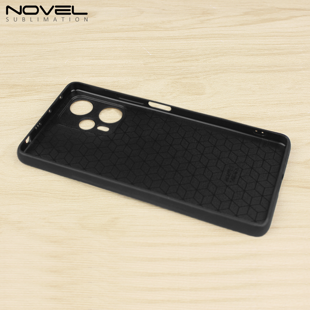 Smooth Sides!!! Sublimation Blank 2D TPU Phone Case Cover With Metal Insert For Redmi Note 11 4G/11S,Redmi Note 12 Turbo